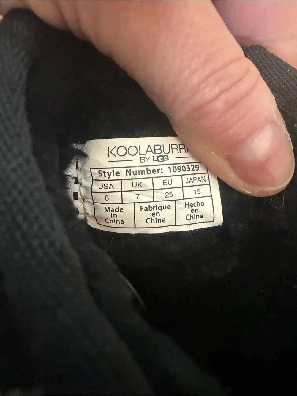 Koolaburra Kids Black Suede-Look Fleece Boots